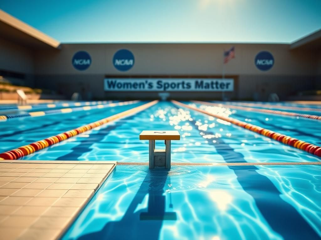 Flick International Close-up of an empty swimming pool starting block symbolizing competition