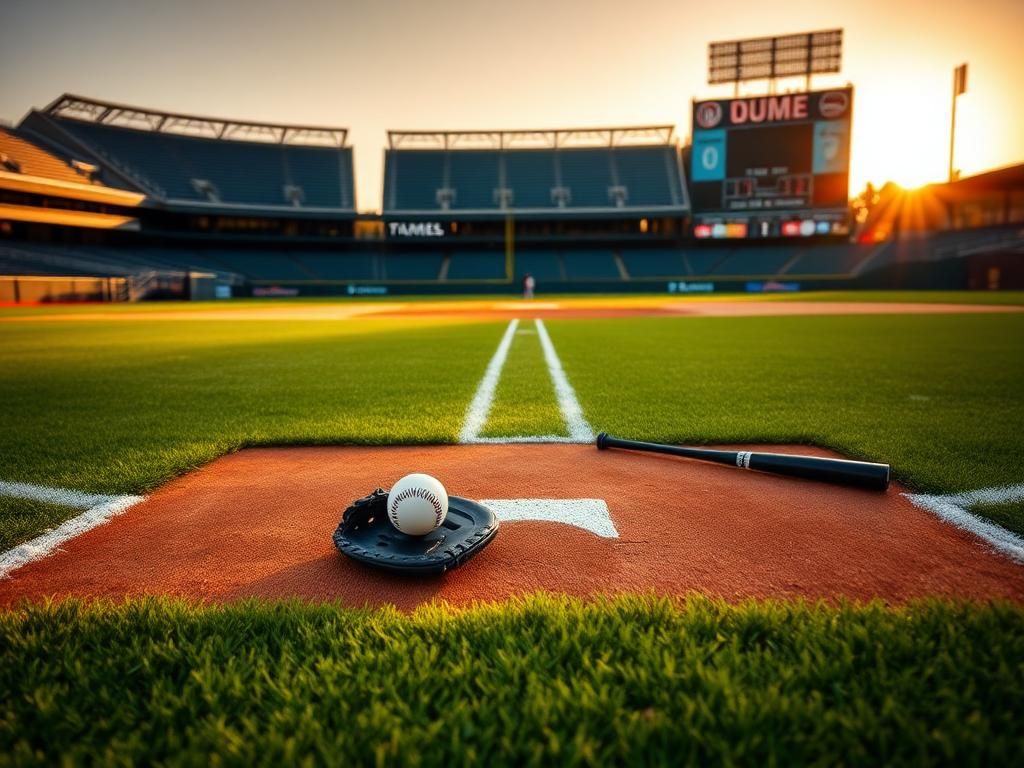 Flick International Close-up view of a baseball diamond highlighting third base and the pitcher's mound