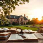 Flick International Serene view of Shakespeare's Birthplace in Stratford-upon-Avon with lush gardens and historical artifacts