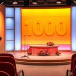 Flick International Serene talk show stage celebrating Kelly Clarkson's 1000th episode