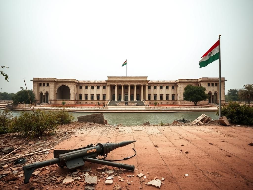 Flick International Damaged Republican Palace in Khartoum after military conflict