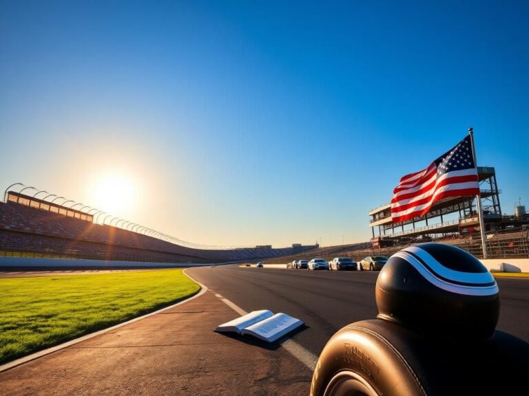 Flick International A serene racetrack scene at Circuit of the Americas, capturing unity in motorsports