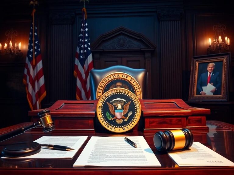 Flick International Presidential scene with ornate desk and pardon documents