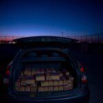 Flick International Abandoned car with ammunition stash in Laredo parking lot