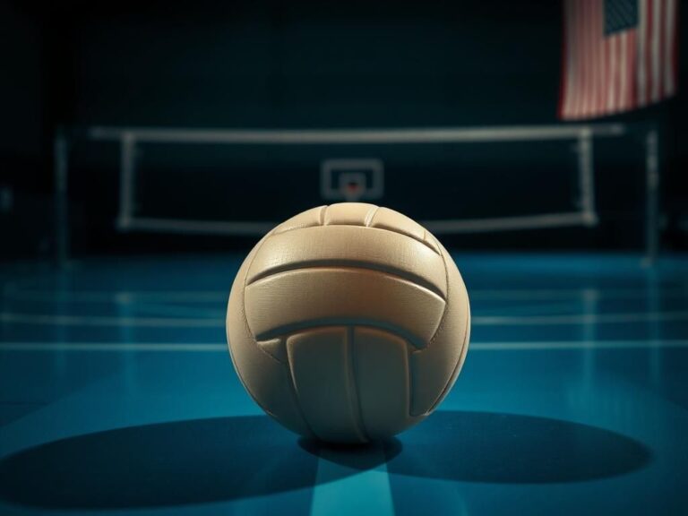 Flick International Close-up of a volleyball on a court symbolizing sports injury and disruption