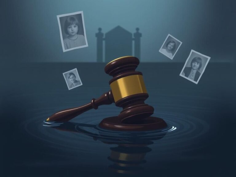 Flick International A gavel submerged in shadowy waters symbolizing justice and unresolved legal issues