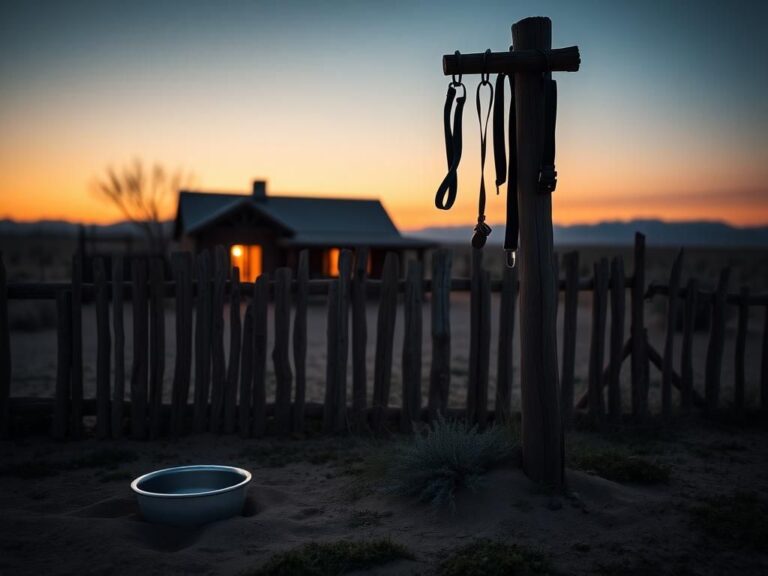 Flick International Cozy rustic home in Santa Fe with dog collars symbolizing loss