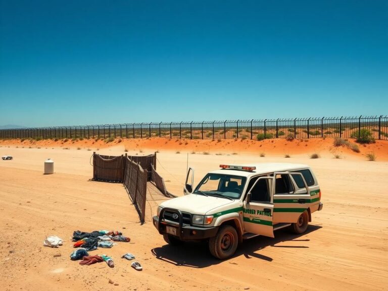 Flick International Cloned Border Patrol vehicle parked at the U.S.-Mexico border