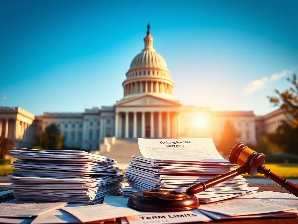 Flick International U.S. Capitol building with legislative papers and a gavel representing Congressional discussions