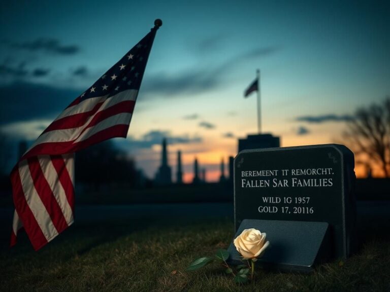 Flick International Weathered American flag waving at memorial site symbolizing patriotism and sacrifice