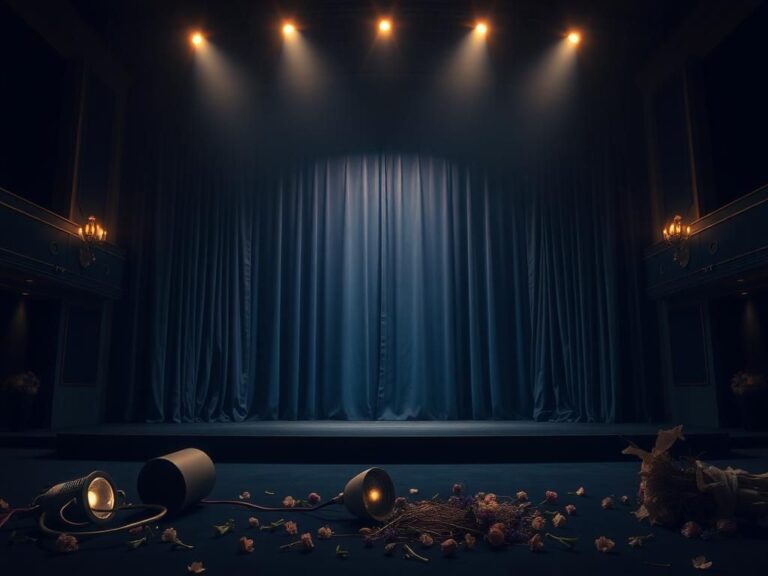 Flick International Empty stage at the Kennedy Center with a grand proscenium arch