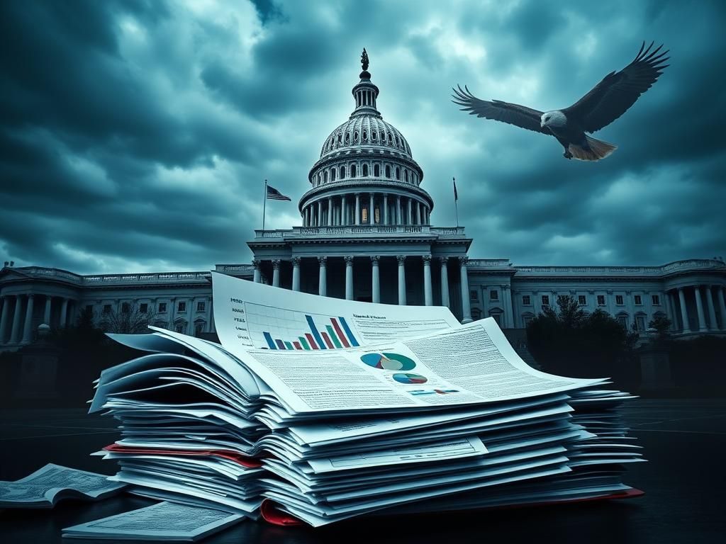 Flick International A dramatic aerial view of the U.S. Capitol building symbolizing political tension