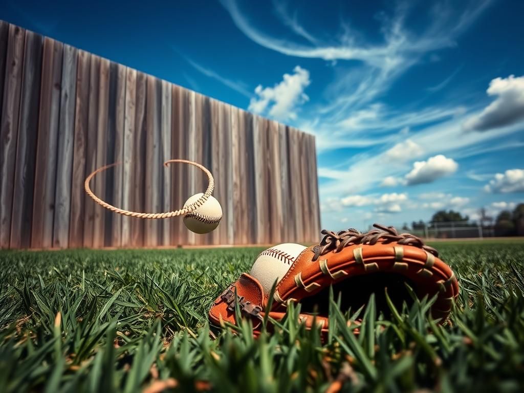 Flick International Baseball glove on grass after Victor Robles' catch injury