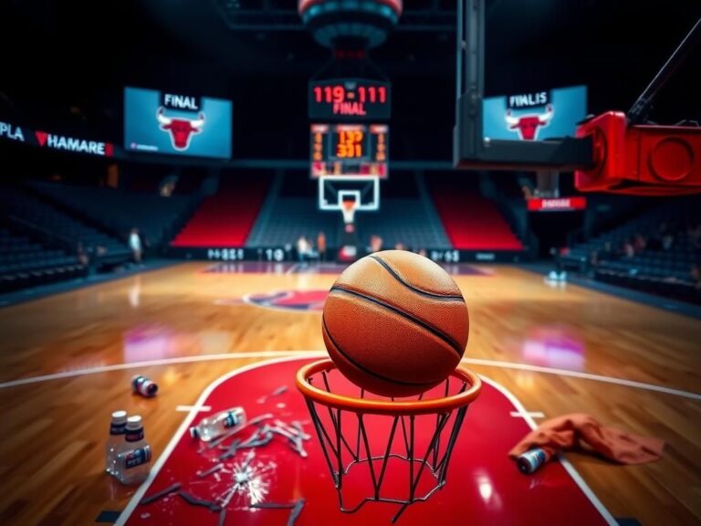 Flick International lone basketball spinning on the rim symbolizing missed opportunities in a tense game