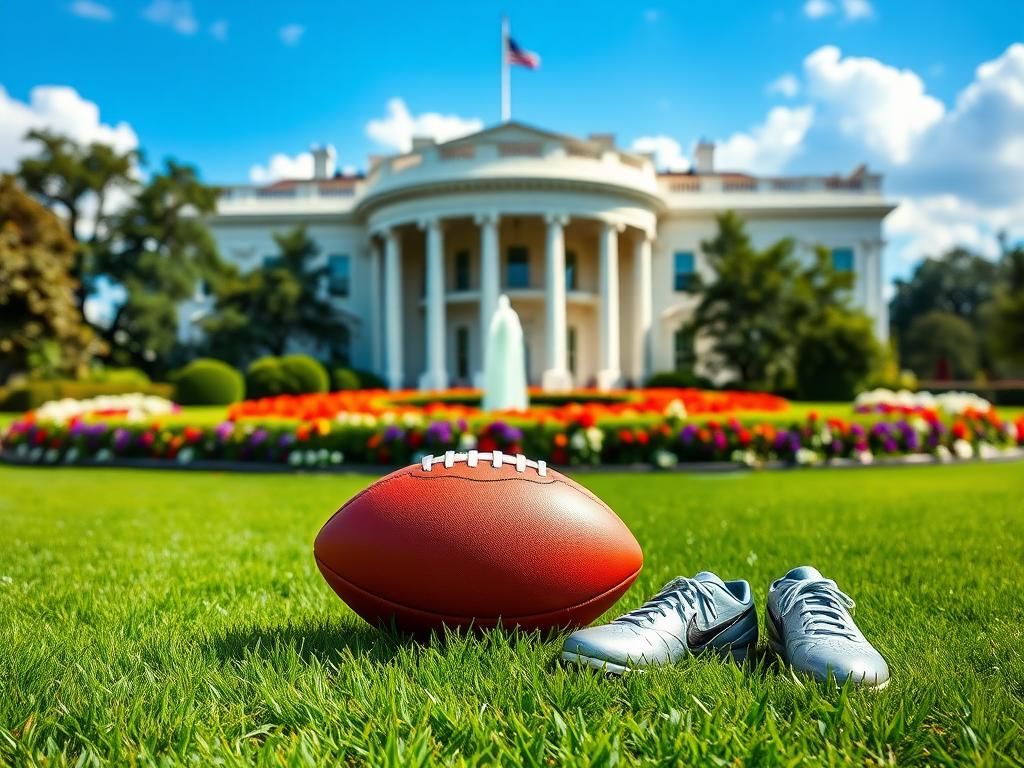 Flick International Ivanka Trump enjoying a moment with her son Theo and NFL player Saquon Barkley in the White House Rose Garden