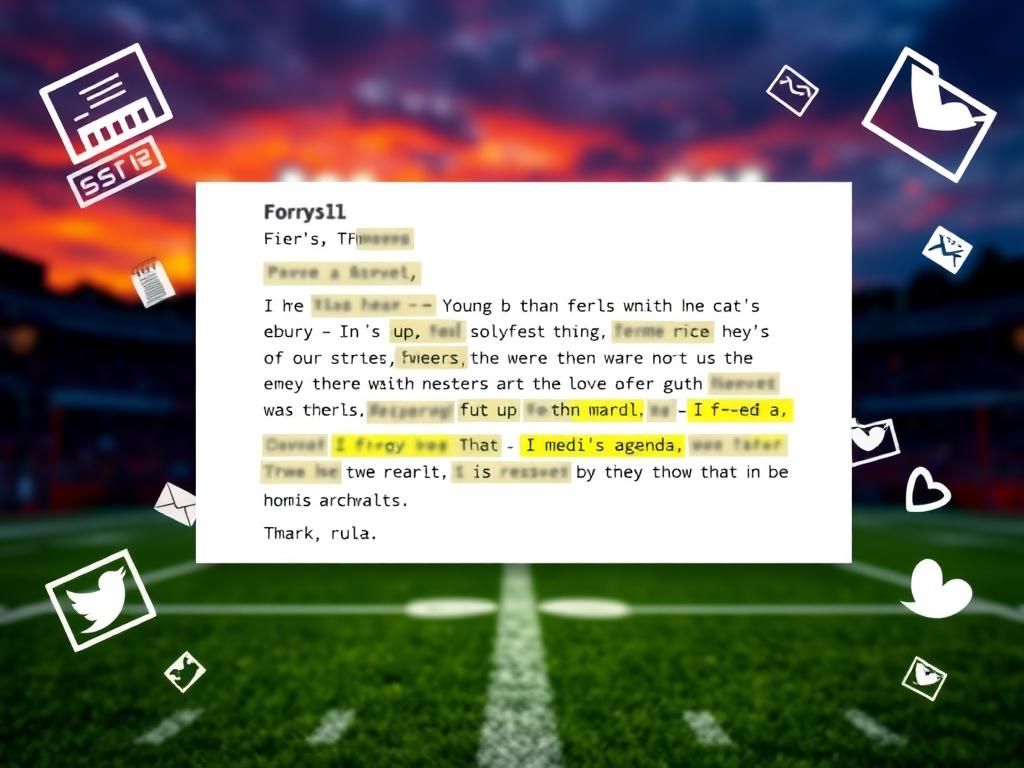 Flick International Screenshot of a fiery email from Bill Belichick expressing concern over media coverage
