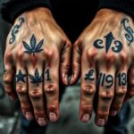 Flick International Close-up of hands displaying MS-13 gang-related tattoos