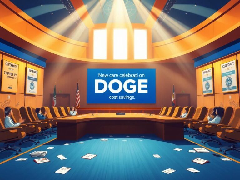 Flick International A vibrant conference room filled with applause as Elon Musk departs from DOGE role