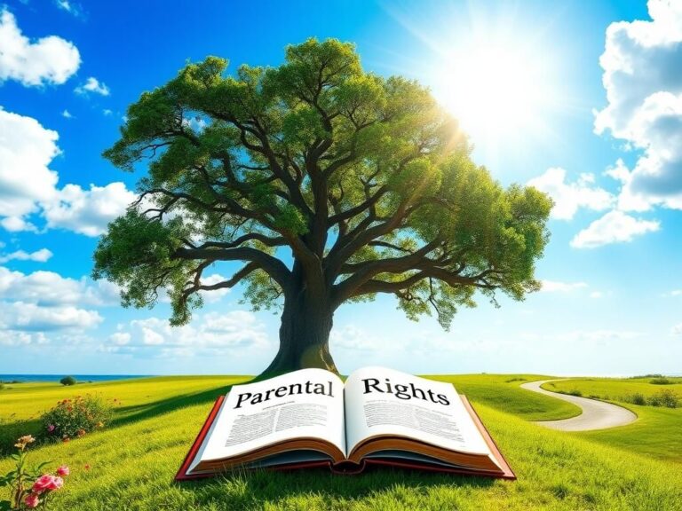 Flick International Serene Florida landscape with an oak tree, symbolizing parental guidance and rights