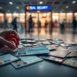 Flick International A variety of identification cards with a REAL ID and other alternative forms on a flat surface