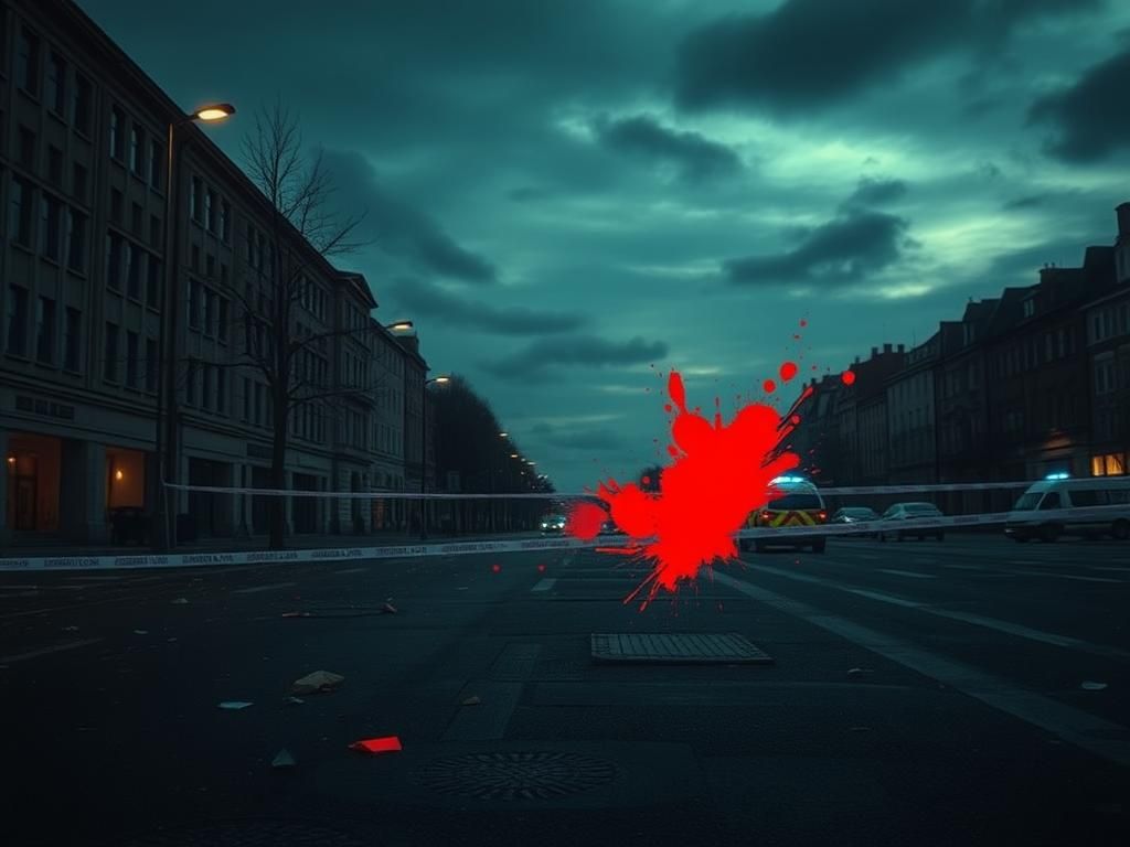 Flick International Empty streets in Uppsala, Sweden, following a shooting incident