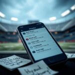 Flick International Close-up of a smartphone showing missed call notifications from unfamiliar area codes near a football stadium