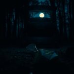 Flick International Dark forest scene with lacrosse stick and McDonald's bag hinting at a troubling incident