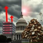 Flick International U.S. Capitol building under moody clouds with tariffs and trade agreements