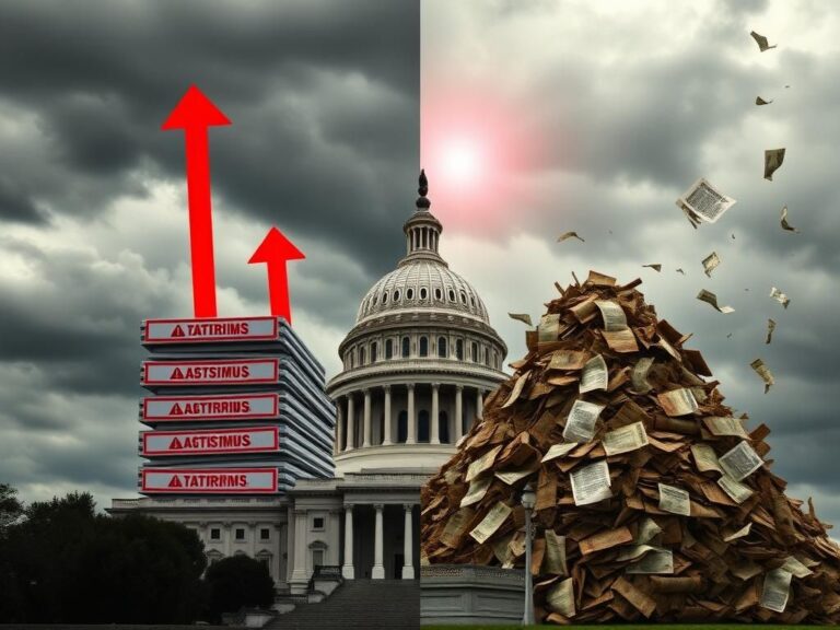 Flick International U.S. Capitol building under moody clouds with tariffs and trade agreements