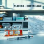 Flick International Close-up of vaccine vials and syringes in a laboratory setting