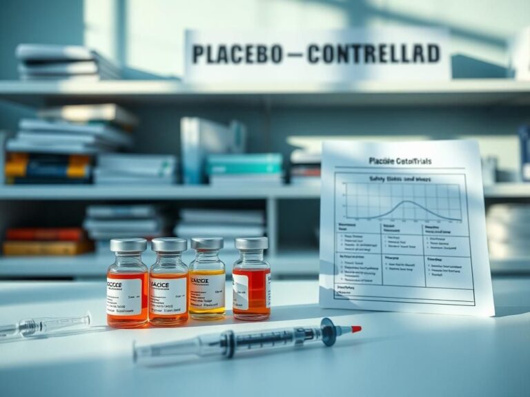 Flick International Close-up of vaccine vials and syringes in a laboratory setting
