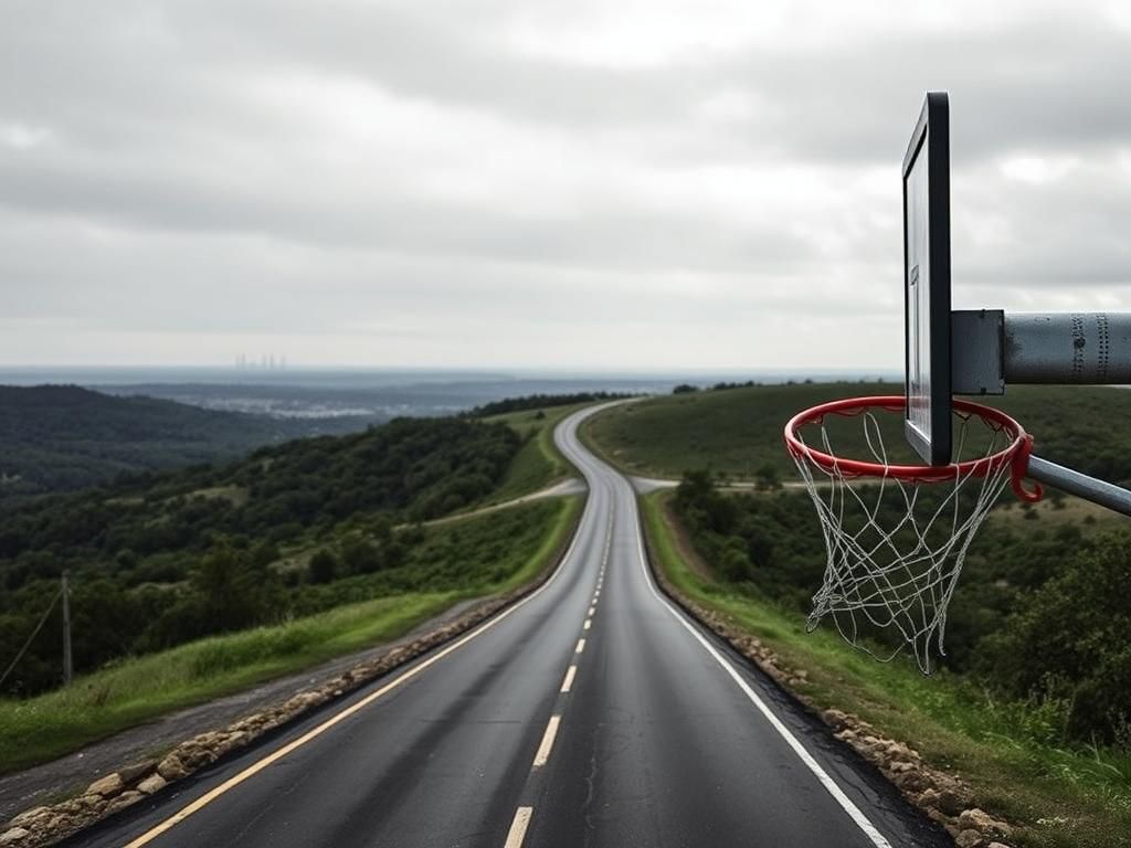 Flick International Scenic road representing Paul Pierce's 20-mile journey to Fox studio after bold prediction