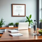 Flick International A polished law office workspace highlighting professionalism and focus