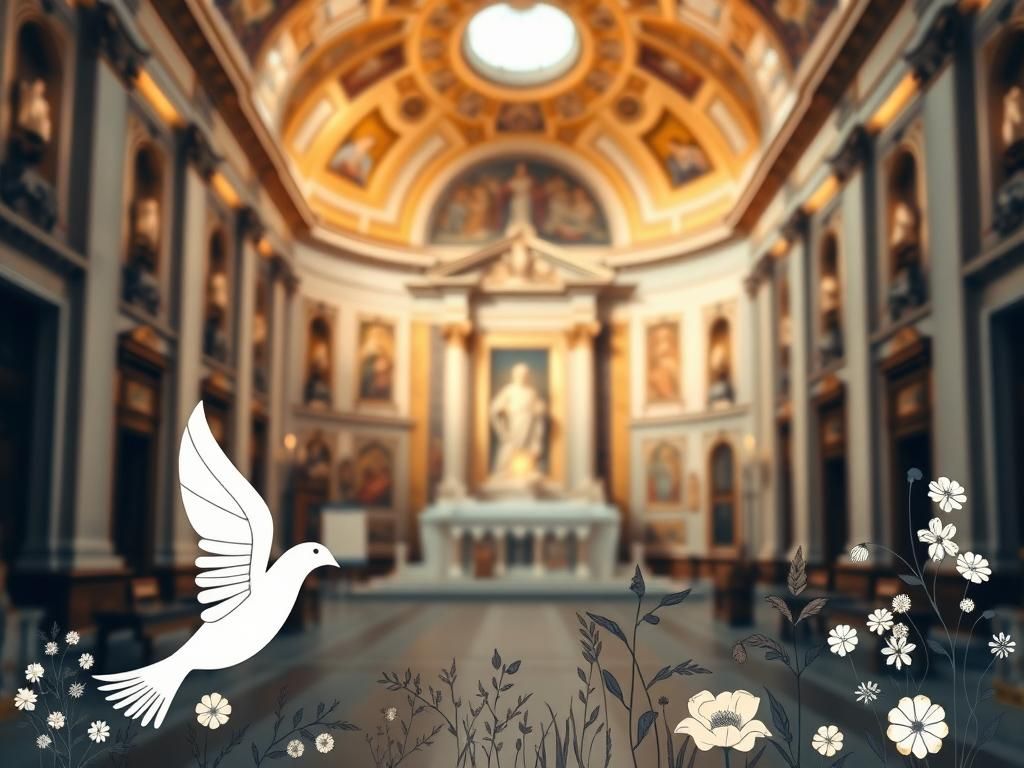 Flick International A serene view of the Vatican's Sistine Chapel highlighting its ornate architecture.