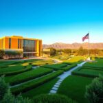 Flick International Serene landscape featuring the National Center for Warrior Independence on a Veterans Affairs campus