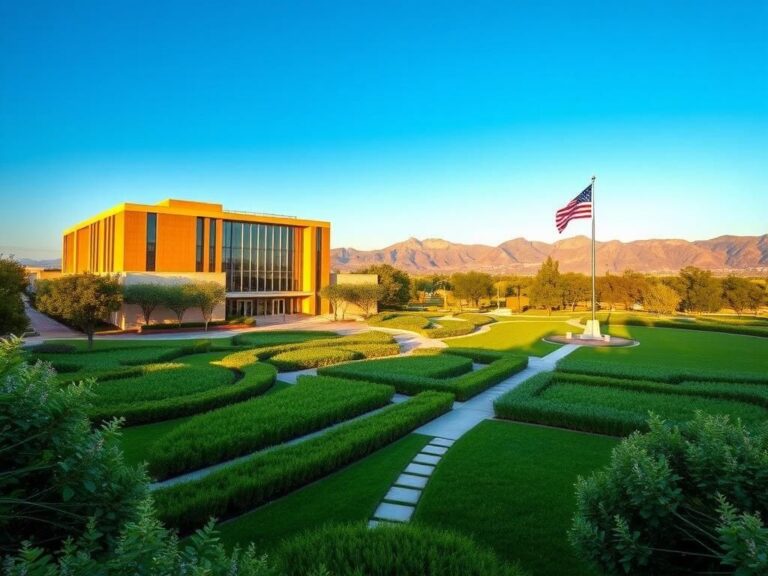 Flick International Serene landscape featuring the National Center for Warrior Independence on a Veterans Affairs campus