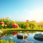 Flick International Vibrant garden representing health and wellness