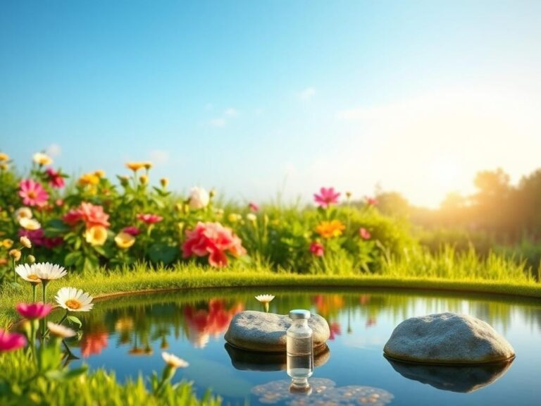 Flick International Vibrant garden representing health and wellness