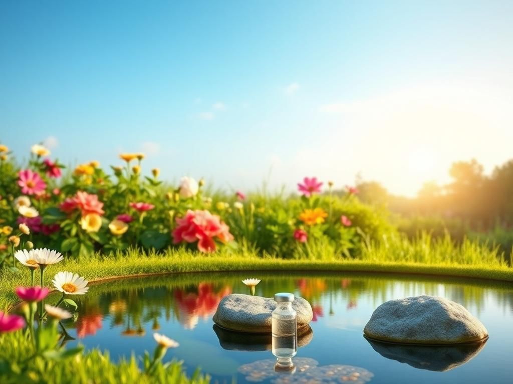 Flick International Vibrant garden representing health and wellness