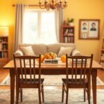 Flick International Cozy family dining table set with empty chairs, symbolizing parent-child bond