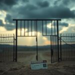 Flick International A rusted prison gate symbolizing the end of incarceration
