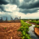 Flick International Dramatic border landscape depicting immigration and deportation tensions
