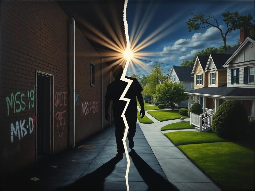 Flick International Dramatic depiction of a political conflict between crime-ridden and suburban environments