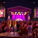 Flick International Meghan Markle and Prince Harry enjoying a romantic date night amidst a vibrant concert atmosphere