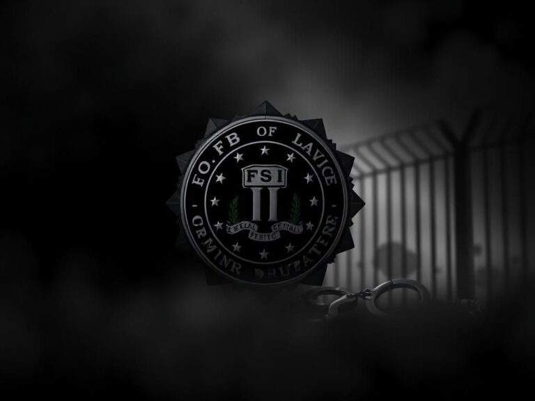 Flick International FBI badge symbolizing crackdown on crime and justice