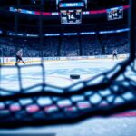 Flick International Controversial ice hockey goal with puck crossing the net