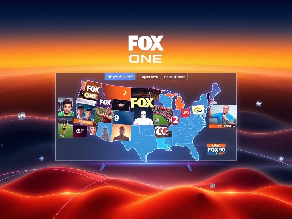 Flick International Dynamic digital landscape showcasing the launch of FOX One streaming service