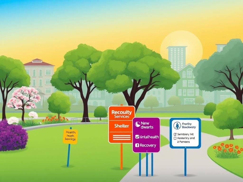 Flick International A vibrant urban park symbolizing recovery and renewal in California