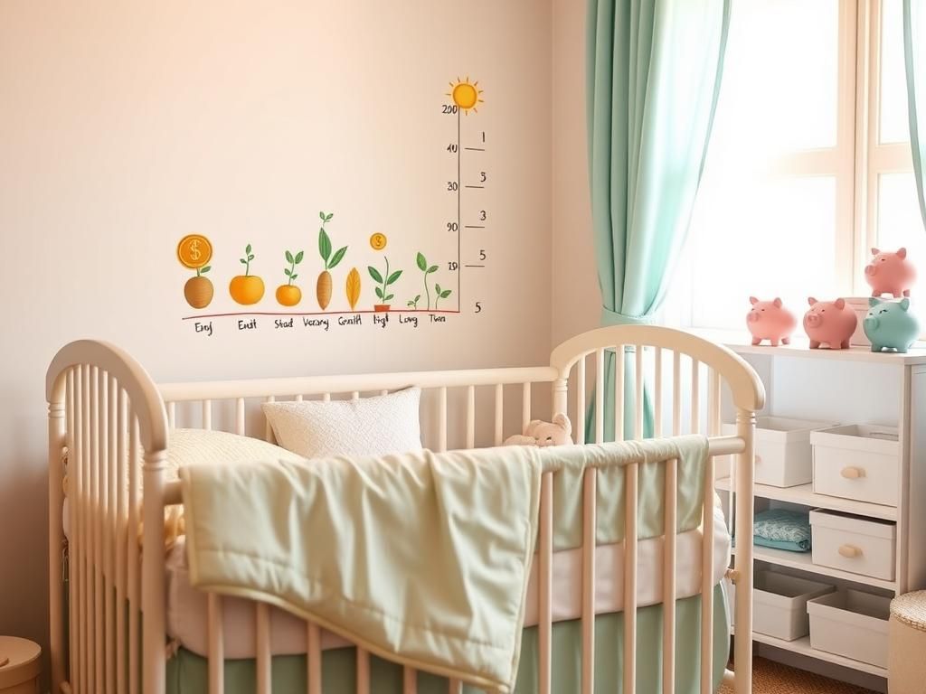 Flick International Cozy nursery scene with pastel-colored crib and vibrant growth chart