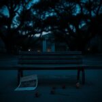 Flick International A desolate Florida State University courtyard at dusk, symbolizing loss and remembrance.